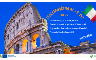 ITALIJANŠČINA A1 – 2. del (40 ur)