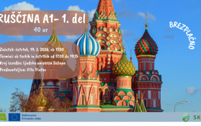 RUŠČINA A1 – 1. del (40 ur)