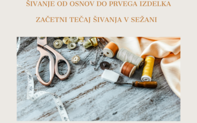 Začetni TEČAJ ŠIVANJA